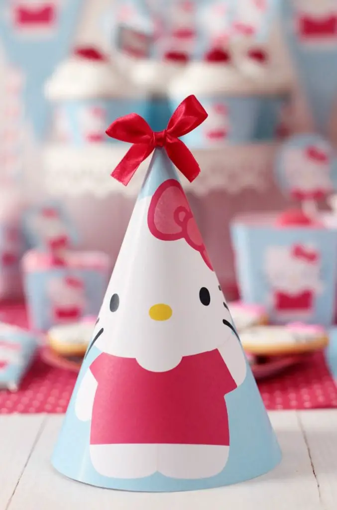 Hello Kitty Baby Shower Party Hats - PinkDucky.com