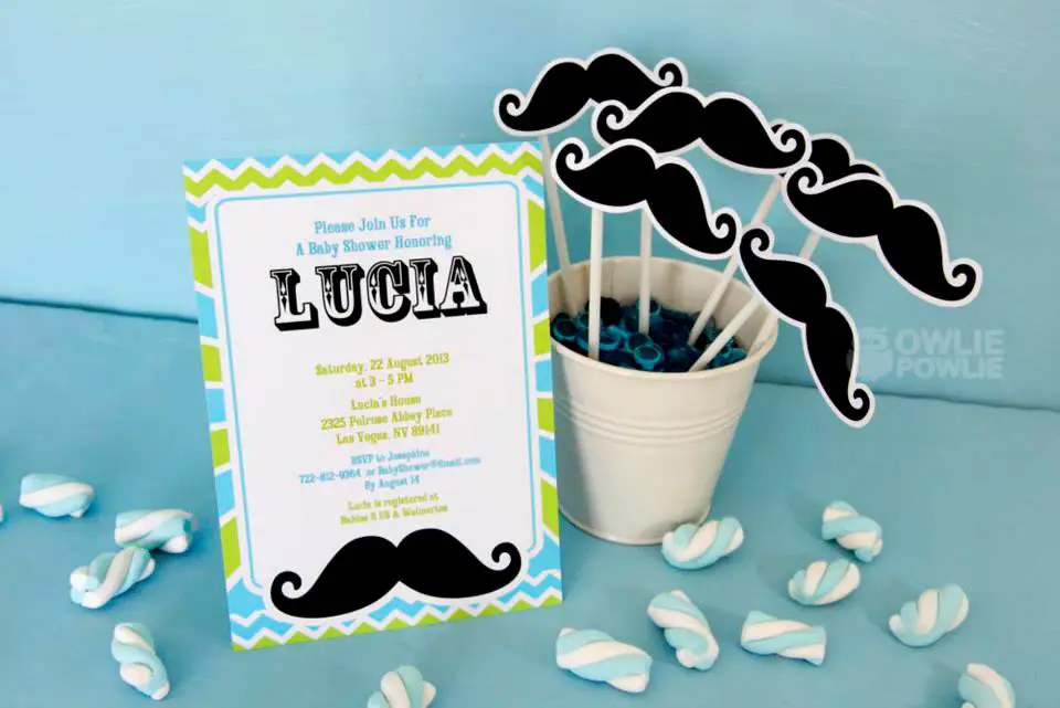 Mustache Baby Shower Invitations - PinkDucky.com