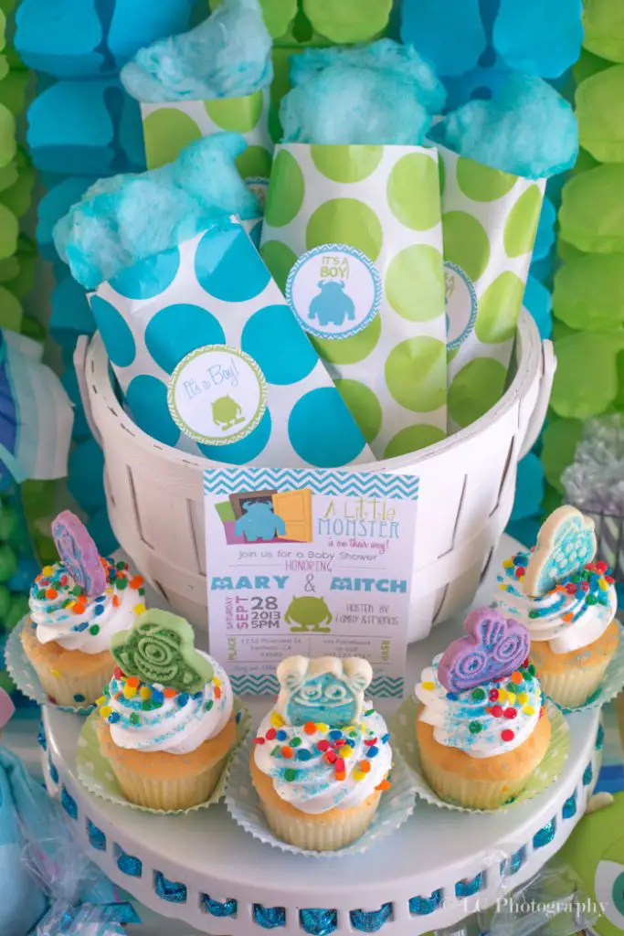 Monster inc best sale baby shower theme