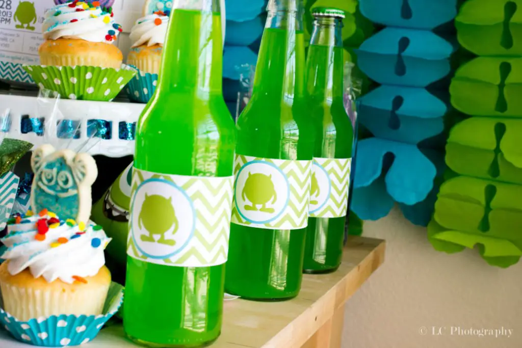 Lime Slime Monsters Inc. Baby Shower Ideas - PinkDucky.com