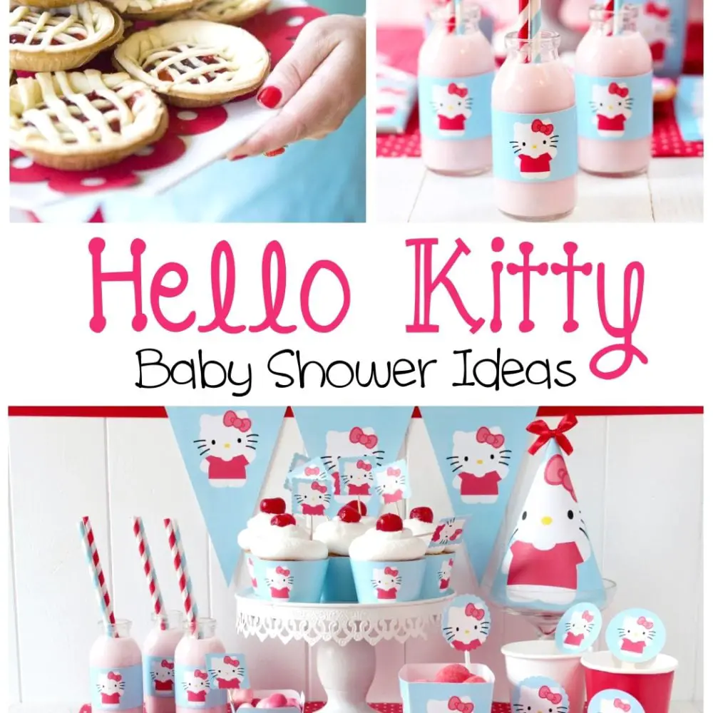 hello kitty baby shower decorations