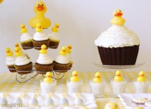 Rubber Ducky Baby Shower Cakes and Cupcakes via PinkDucky.com