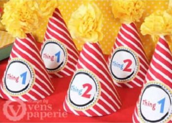 Dr. Seuss Baby Shower Party Hats - PinkDucky.com