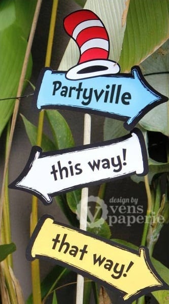 Dr. Seuss Baby Shower Welcome Sign - PinkDucky.com