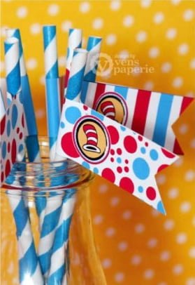 Dr. Seuss Baby Shower Straws - PinkDucky.com