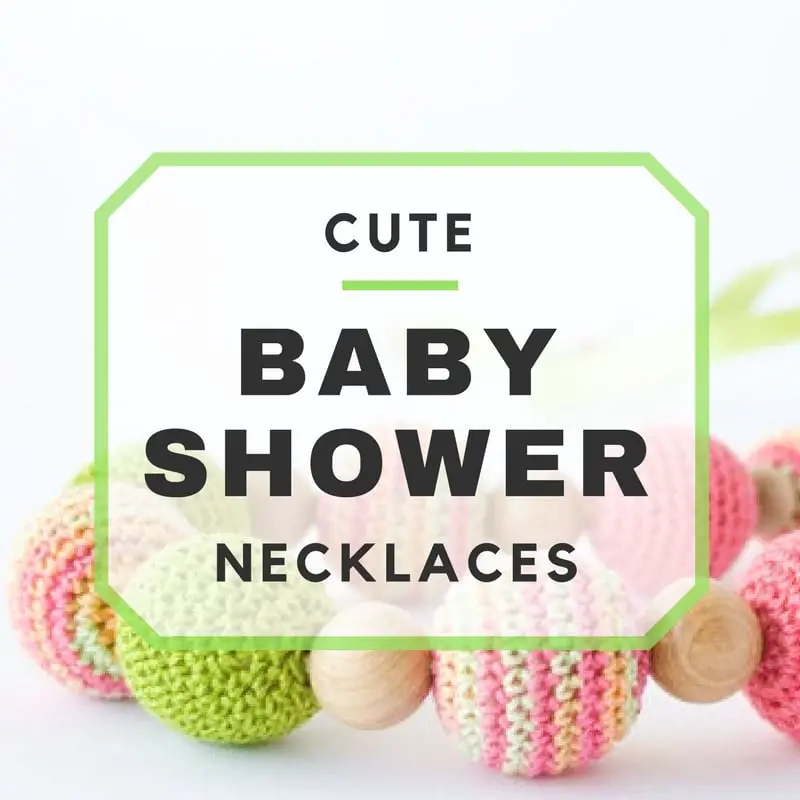 Cute Baby Shower Necklace Ideas