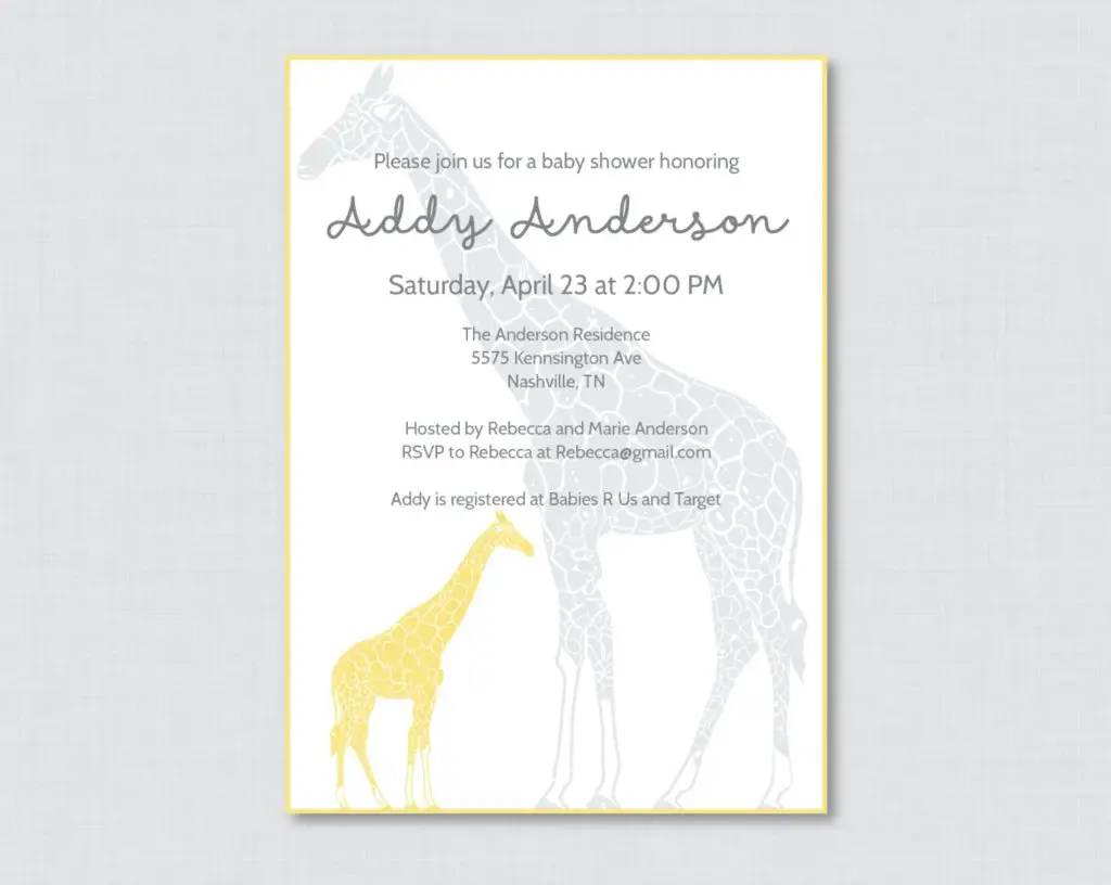 Giraffe Baby Shower Ideas That Will Be Remembered For A Looong Time