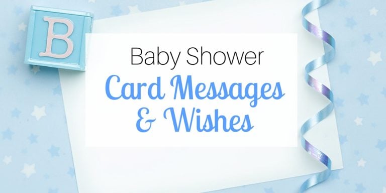 Baby Shower Card Messages Wishes - Pink Ducky