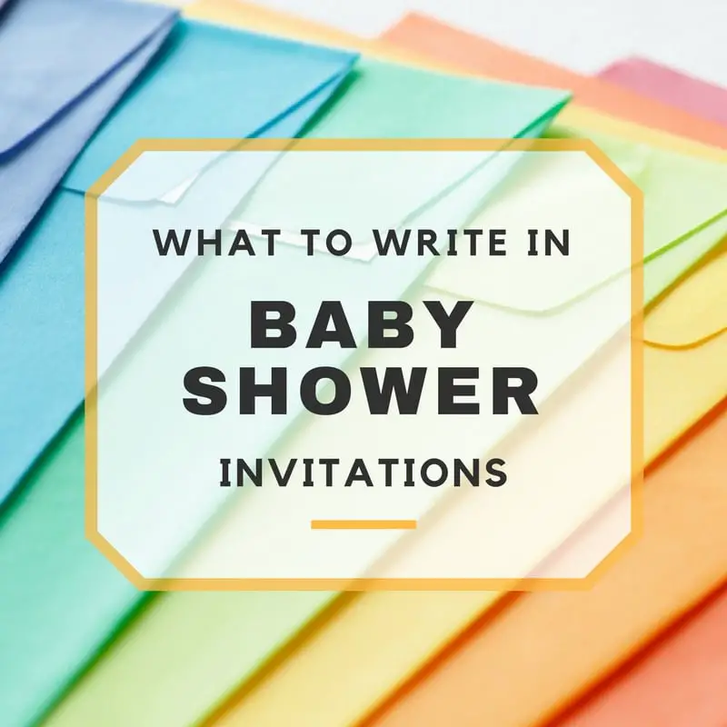 Sample Baby Shower Invitation Wording