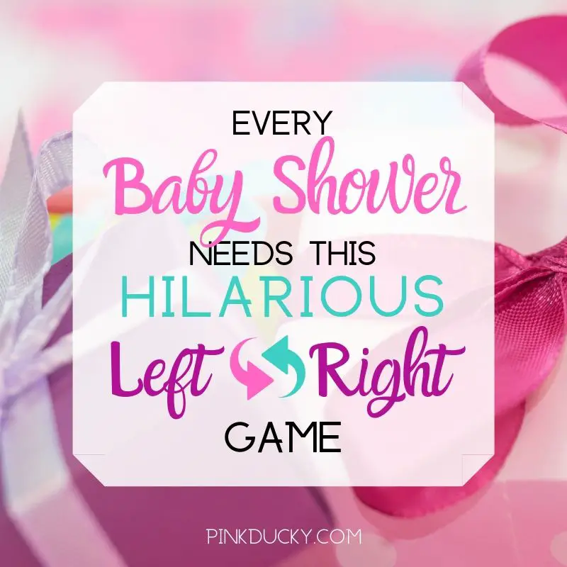 Baby Shower Left Right Game Square